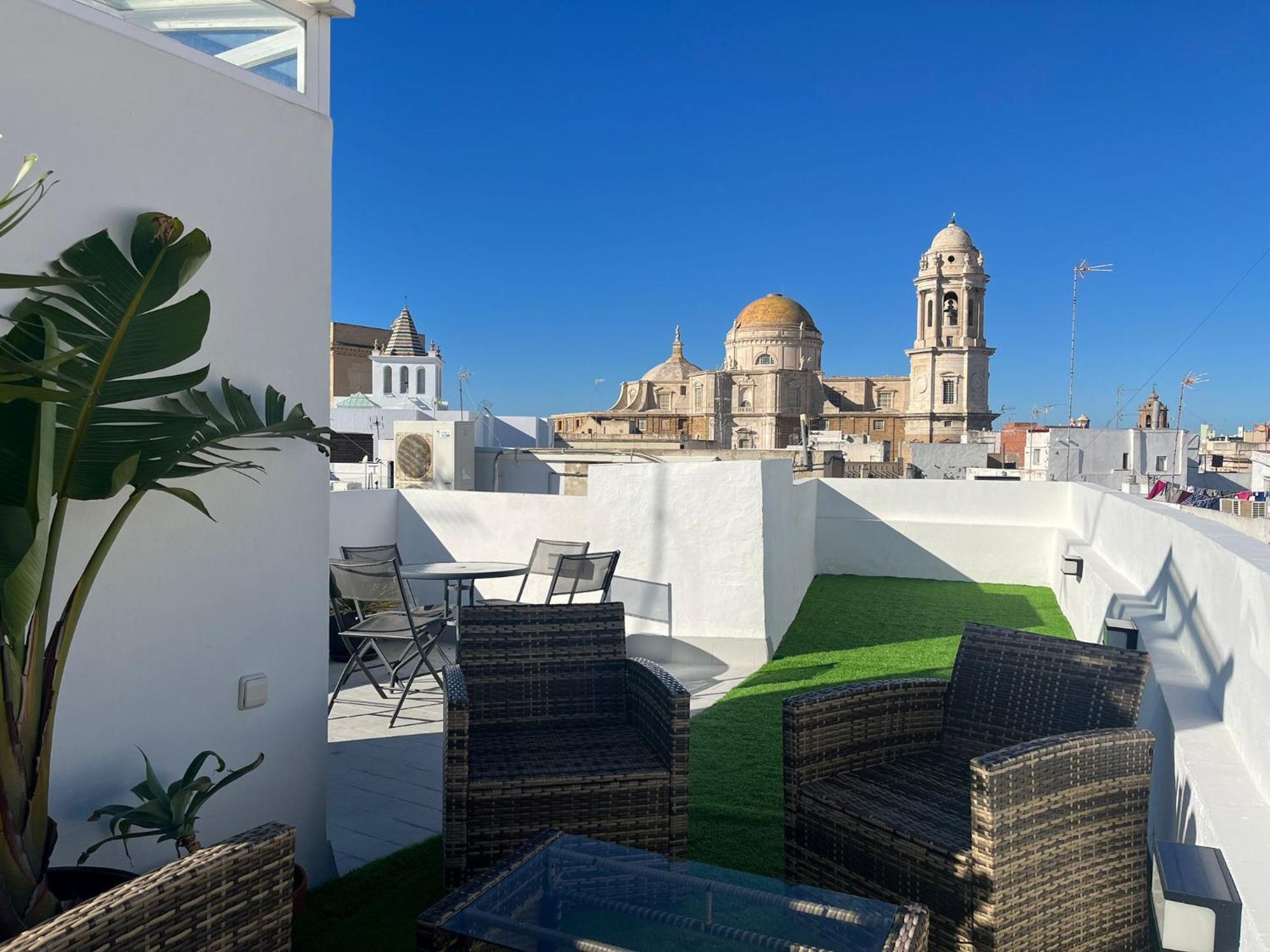 Ferienwohnung Hidden Gem Penthouse El Meson Cádiz Exterior foto